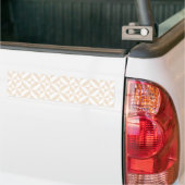 Pale Beige Geometric Deko Cube Pattern Autoaufkleber (Auf Lkw)