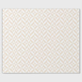 Pale Beige Geometric Deko Cube Pattern Geschenkpapier (Flach)