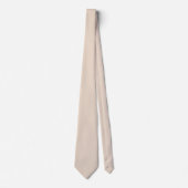 Pale Beige Spring And Summer Solid Color Krawatte (Vorderseite)