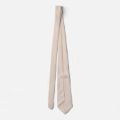 Pale Beige Spring And Summer Solid Color Krawatte (Rückseite)