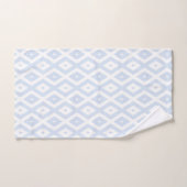 Pale blue and white diamond pattern badhandtuch set (Handtuch)