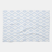 Pale blue and white diamond pattern geschirrtuch (Horizontal)