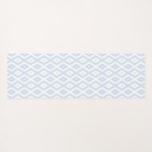 Pale blue and white diamond pattern yogamatte (Rückseite (Horizontal))