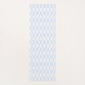 Pale blue and white diamond pattern yogamatte (Rückseite)