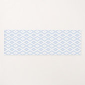 Pale blue and white diamond pattern yogamatte (Vorderseite (Horizontal))