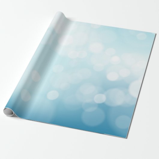 Pale Blue Christmas Geschenkpapier (Ungerollt)