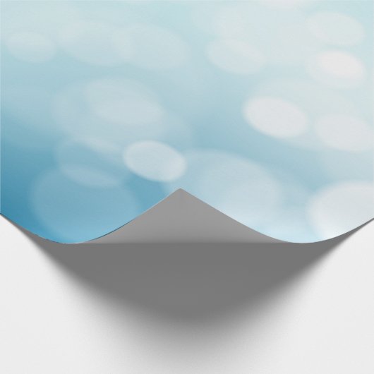 Pale Blue Christmas Geschenkpapier (Ecke)