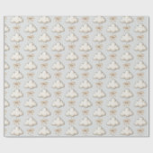 Pale Blue Cloud Nine Baby-Shower Geschenkpapier (Flach)