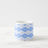 Pale blue diamond pattern espressotasse (Vorderseite)