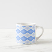 Pale blue diamond pattern espressotasse (Rechts)