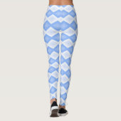 Pale blue diamond pattern leggings (Rückseite)
