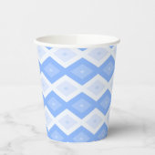 Pale blue diamond pattern pappbecher (Links)