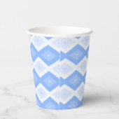 Pale blue diamond pattern pappbecher (Rechts)