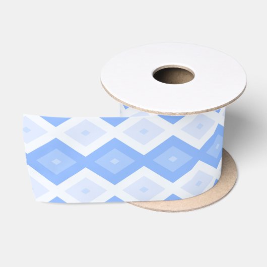 Pale blue diamond pattern satinband (Spule)