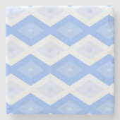 Pale blue diamond pattern steinuntersetzer (Vorderseite)