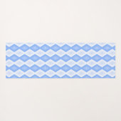 Pale blue diamond pattern yogamatte (Rückseite (Horizontal))