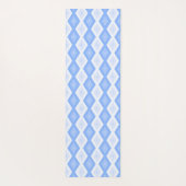 Pale blue diamond pattern yogamatte (Rückseite)