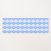 Pale blue diamond pattern yogamatte (Vorderseite (Horizontal))