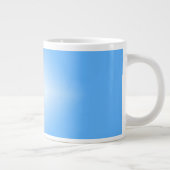 Pale Blue Diamond Shine Jumbo-Tasse (Rechts)