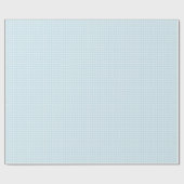 Pale Blue Gingham Geschenkpapier (Flach)