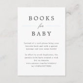 Pale Blue Grand Millennium Books for Baby Request Begleitkarte (Vorderseite)