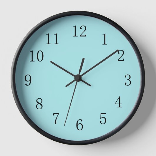 Pale Blue Kitchenette Uhr (Vorderseite)