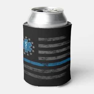 PALE BLUE LINE EMT EMS Betsy Ross American Flag Dosenkühler