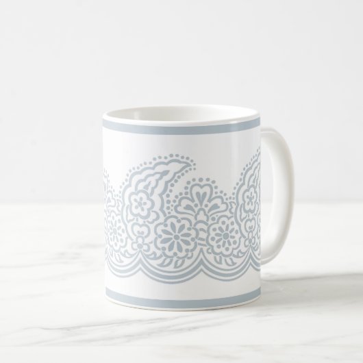 Pale Blue Paisley Tasse (VorderseiteRechts)