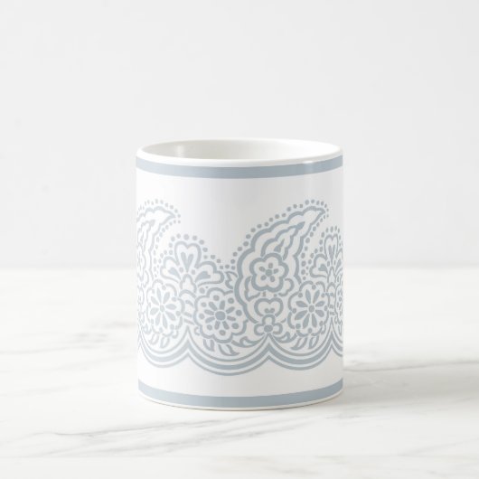 Pale Blue Paisley Tasse (Mittel)