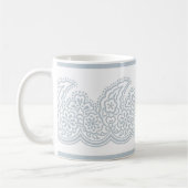 Pale Blue Paisley Tasse (Links)
