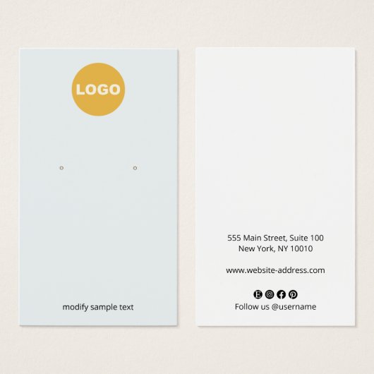 PaLe Blue passt sich Ihrem Logo an (Vorne & Hinten)