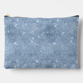Pale Blue Sequin Pattern Zubehörtasche