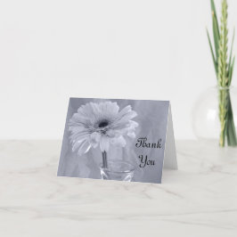 Pale Blue Tinted Daisy Vielen Dank Dankeskarte