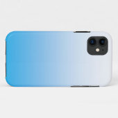 Pale Blue Two Tone iPhone Case (Rückseite (Horizontal))