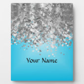 Pale Blue und Falglitter Fotoplatte (Vorderseite)