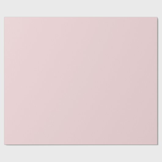Pale Blush Pink Solid Geschenkpapier (Flach)