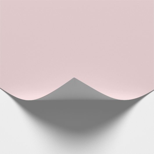 Pale Blush Pink Solid Geschenkpapier (Ecke)