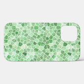 Pale Emerald und Pistachio Cobbled Patchwork Case-Mate iPhone Hülle (Rückseite (Horizontal))