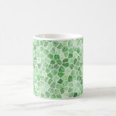 Pale Emerald und Pistachio Cobbled Patchwork Kaffeetasse (Mittel)