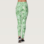 Pale Emerald und Pistachio Cobbled Patchwork Leggings (Rückseite)