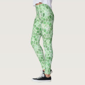 Pale Emerald und Pistachio Cobbled Patchwork Leggings (Links)