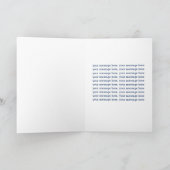 Pale Glassy Blue Happy Vatertag Karte (Innenseite)