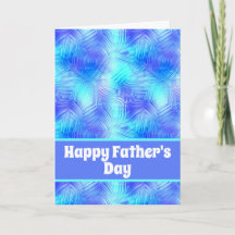 Pale Glassy Blue Happy Vatertag