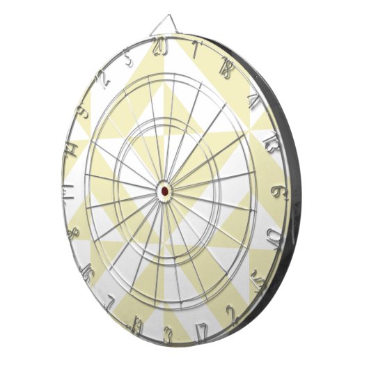 Pale Gold Geometric Deko Cube Pattern Dartscheibe (Vorderseite rechts)