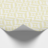 Pale Gold Geometric Deko Cube Pattern Geschenkpapier (Ecke)