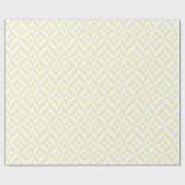 Pale Gold Geometric Deko Cube Pattern Geschenkpapier (Flach)
