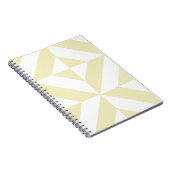 Pale Gold Geometric Deko Cube Pattern Notizblock (Rechte Seite)