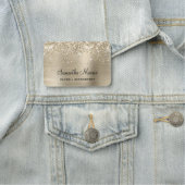 Pale Gold Glitter and Foil Namensschild (Beispiel)