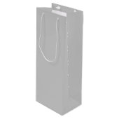 Pale Gray Geometric Pattern - Summer Decor Geschenktüte Für Weinflaschen (Vorderseite Schrägansicht)