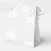 Pale Gray Twinkle Little Star Sky Baby Dusche Geschenkschachtel (Rückseite)